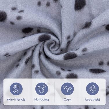 М'яка флісова ковдра для собак та котів Nobleza 120x100 см - тепла, миюча, для тварин