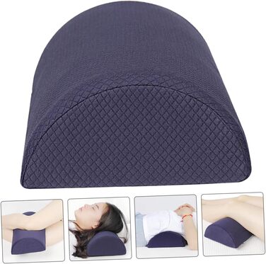 JECOMPRIS Half-Cylindrical Leg Pillow Neck Support Pillow Cushion Pillow Elastic Knee Pillow Knee Protector Rest Pillow for Office Back Pillow Sponge Neck Cushion Rest Mat Head Pillow