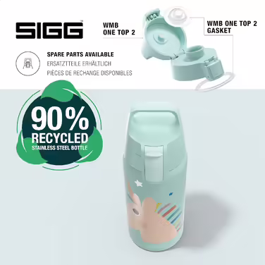 SIGG - Insulated Drinking Bottle Kids - Shield Therm ONE - Suitable for Carbonated Drinks - Leak-Proof & Lightweight - BPA-Free - 0.5L
