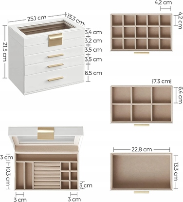 Ексклюзивна шкатулка для прикрас — місткий та елегантний куфер