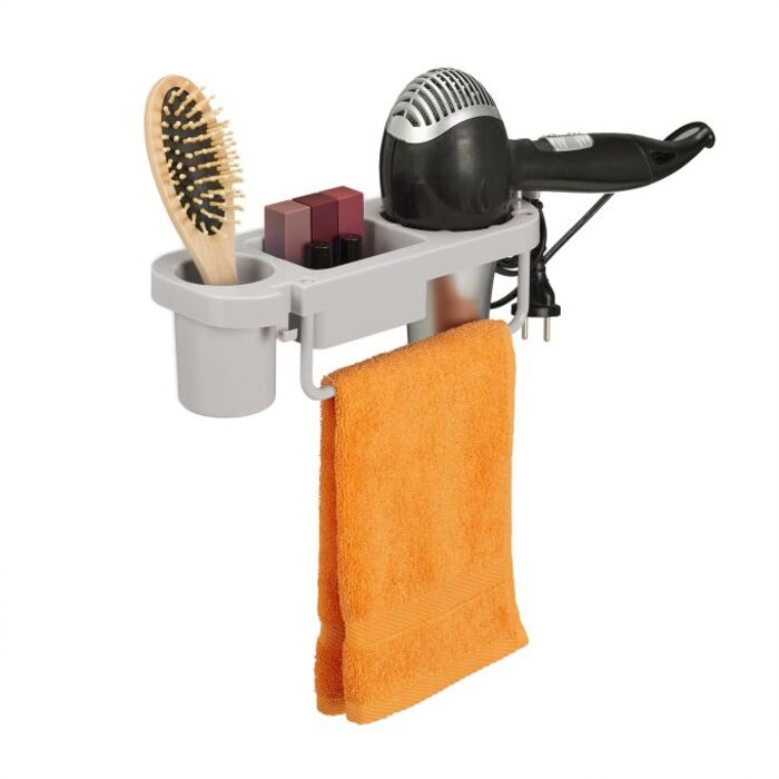 Wall-Mounted Hair Dryer Holder