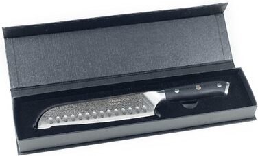 Ніж HansaKüche Santoku з дамаської сталі: професійний кухонний ніж з G10 ручкою, 67 шарів, висока якість