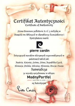 Чоловічий гаманець Pierre Cardin зі шкіри натуральної з RFID захистом, чорний, сертифікат Q1