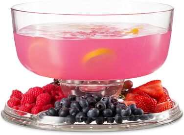 Торцеваний стіл Godinger з кришкою-куполом, 6-в-1, італійський кришталь, для тортів, салатів та фруктів