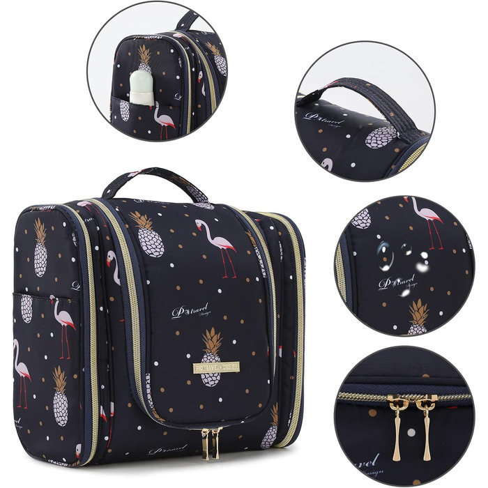 Чоловіча/Жіноча косметичка Lychii для подорожей, водонепроникна, навісна, органайзер, Navy Blue