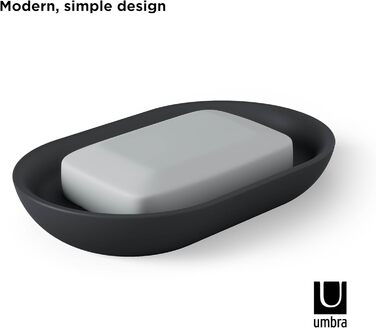 Миска для мила Umbra Junip, чорна, овальна