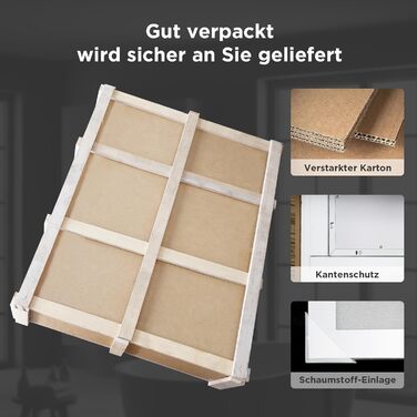 Дзеркало для ванної кімнати з підсвічуванням 50x70 см, сенсорне керування, протитуманне покриття, 3 кольори світла, регулювання яскравості, пам'ять налаштувань, матове, прямокутне