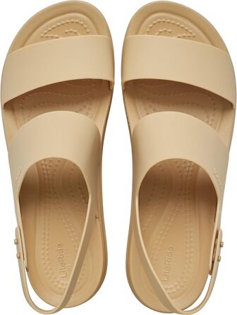 Crocs Brooklyn Wedge сандалі жіночі бежеві (34 EU) - комфортні босоніжки на платформі