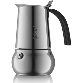 Кавоварка Bialetti Kitty з індукційним дном, нержавіюча сталь, на 10 чашок, срібляста