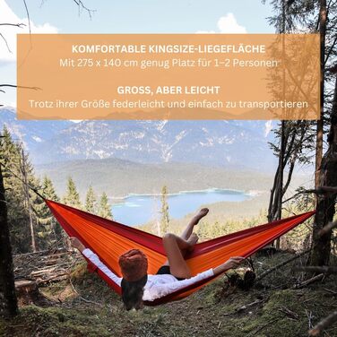 Гамак Amazonas Ultra-Light Adventure Coyote Kingsize (275x140 см, до 150 кг) - надлегкий, зелений