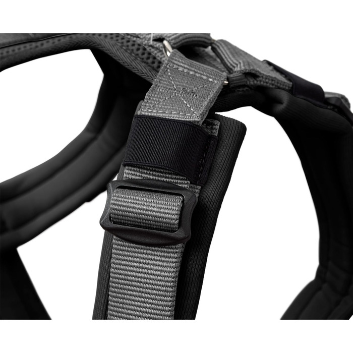 Нашийник для собак HUNTER Hundegeschirr Maldon UP, чорний/сірий, XS: м'який, комфортний, з 3M Scotchlite, регулюється