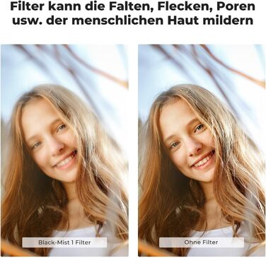 Фільтр K&F Concept Nano-K Serie Black-Mist 77mm для відео та портретної фотографії з оптичного скла з 18-шаровим покриттям