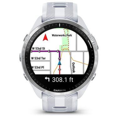 Розумний годинник Garmin Forerunner 965 Quarz для чоловіків та жінок, білий/сірий