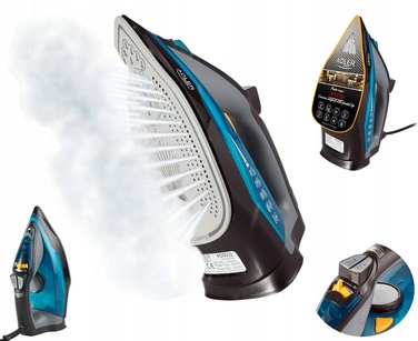 Парова праска з керамічною підошвою Strażak 9в1, 3000 Вт, потужна