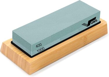 Набір для заточування ножів Vuwo 2-в-1: 400/1000 грінь. З антиковзким тримачем