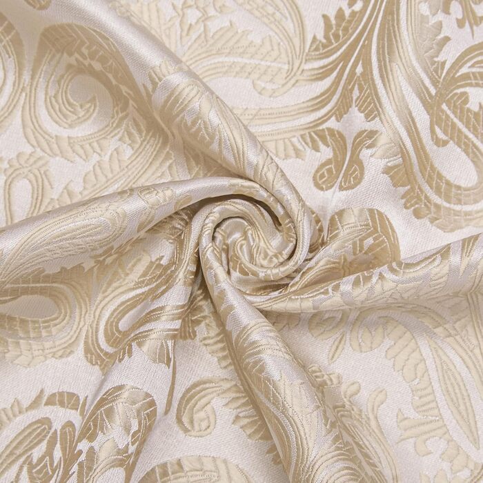 Набір аксесуарів для чоловіків DiBanGu: краватка-снуд, кишеньковий платок, запонки та кільце для краватки (3 шт., пісочний візерунок пейслі)