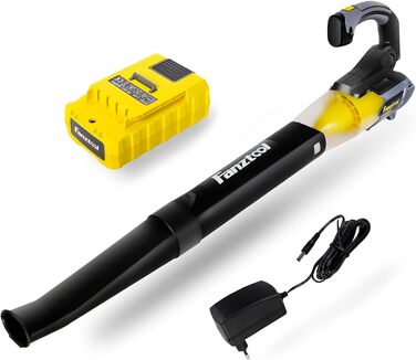 Акумуляторний повітродув FANZTOOL 20V 4.0Ah з регульованою ручкою, 2 швидкості, знімна труба, до 250 км/год, 10 м³/хв, для тераси і догляду за садом