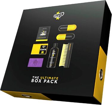 Crep Protect Box-Pack – Premium Sneaker Cleaning Kit with 6 x Sneaker Cleaning Wipes, 2 x Eraser Putty, Eraser, Cleaning Solution, Microfiber Cloth, and Brush 100 ml