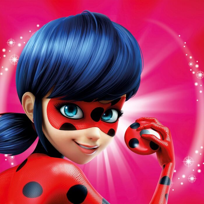 Декоративна подушка Miraculous Леді Баг 40x40 см для дітей, авто, дивану, реверсивна, з героями Марінетт, Адріан, Кет Нуар, Париж, до постільної білизни