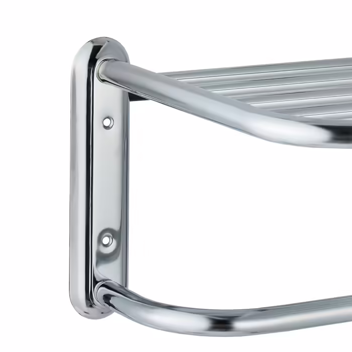 Relaxdays Chrome Wall-Mounted Towel Rack