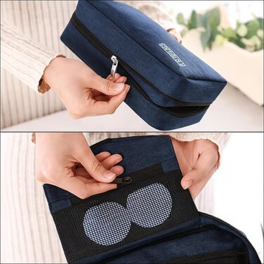 Чоловіча туалетна сумка-органайзер для підвішування, водонепроникна дорожня сумка-органайзер (Блакитна)