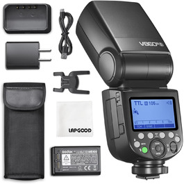 Спалах Godox V860III-S E-TTL II: Швидкість 1/8000s, GN60, 450 спахів, сумісний з Canon EOS