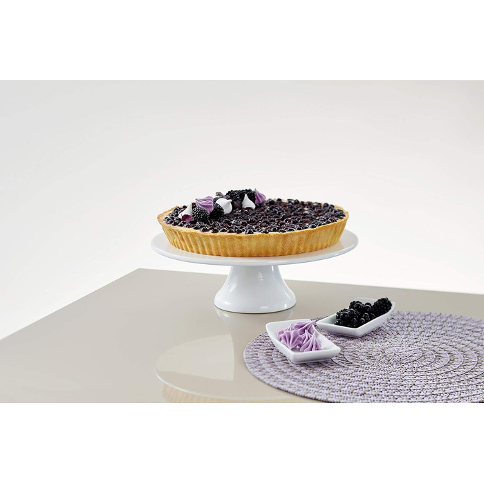 Dr. Oetker Quiche Form, Ø 28 cm EXCLUSIVE, Tart form with a lift-up base that is cut- & scratch-resistant with an enamel sealing, round cake pan with a steel sheet ring (Color: Grey-Brown/Crème). Quantity: 1 piece