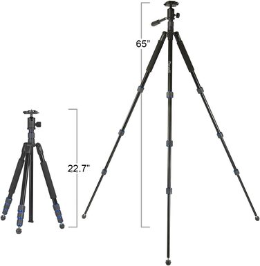 Штатив для камери Ravelli APGL5 Digital - чорний (167 см, кулькова головка)