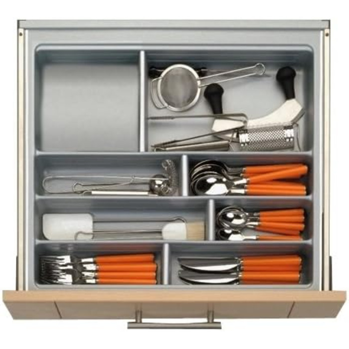 Cutlery insert SCOOPII 60 cm (W 500-540 x D 450-490 mm) / Multi-purpose insert/Cutlery box/Cutlery inserts