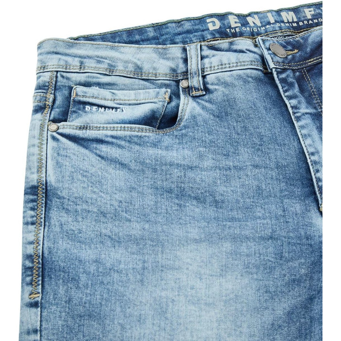 Чоловічі джинси DENIMFY Stretch Straight Fit Miro - бавовна, денім, синій, чорний, сірий (30-42 розміри)