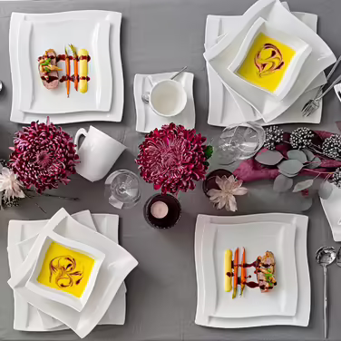 Sänger Cereal Bowl Set Paris, 6-Piece Bowl Set for 6 People Made of Porcelain, Bowl 500 ml | PREMIUM COLLECTION