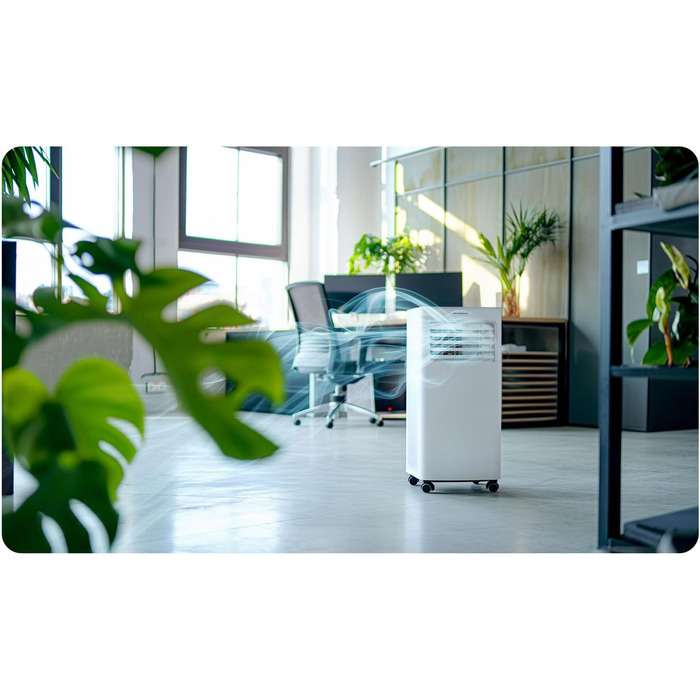 Мобільний кондиціонер Berdsen 5-в-1 10000 BTU: охолодження, осушення, вентиляція, авто- та нічний режими, керування Tuya Smart App, енергоефективний