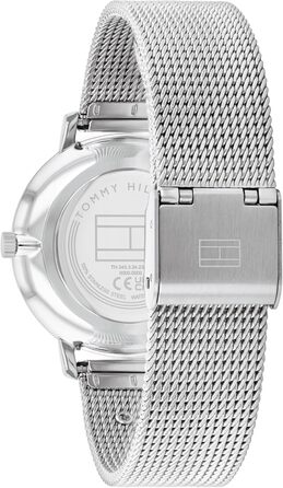 Годинник Tommy Hilfiger для жінок з металевим браслетом Mesh - кварцовий, сталь, срібло, золото, рожеве золото, темно-синій