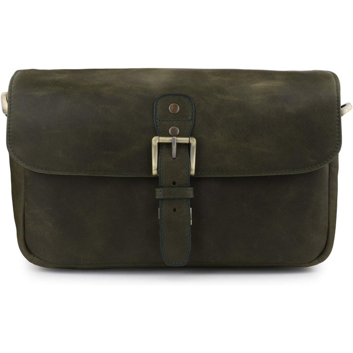 Чохол для камери MegaGear Torres з натуральної шкіри (Olivgrün) для бездзеркальних, моментальних та DSLR камер