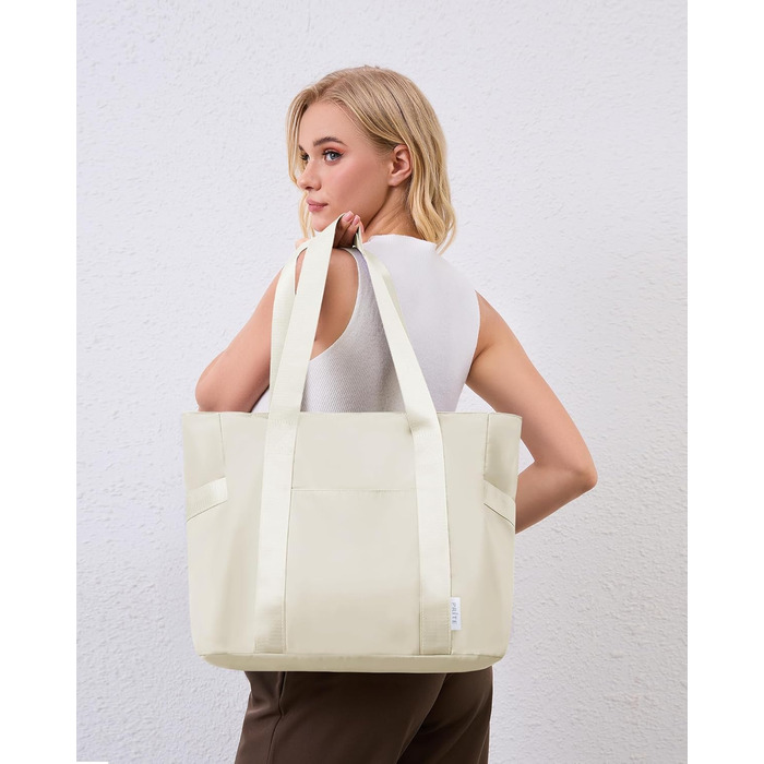 Laptop Bag for Danes, Waterproof Shoulder Bag with 40.6 inch Computer Compartment for Work, School, Travel, Violet (M, Beige N)