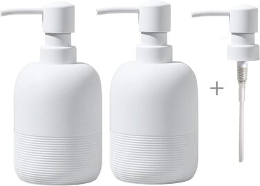 Набір дозаторів для мила та лосьйону для ванної кімнати та кухні, білий