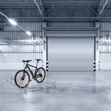 Relaxdays Silver Bicycle Stand for 6 Bikes