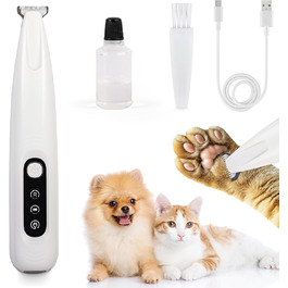 Триммер для собак ALL FOR PAWS з LED-підсвічуванням – 18 мм, тихий (35 дБ), водонепроникний (IPX4), USB, для догляду за лапами, вухами, обличчям та спиною