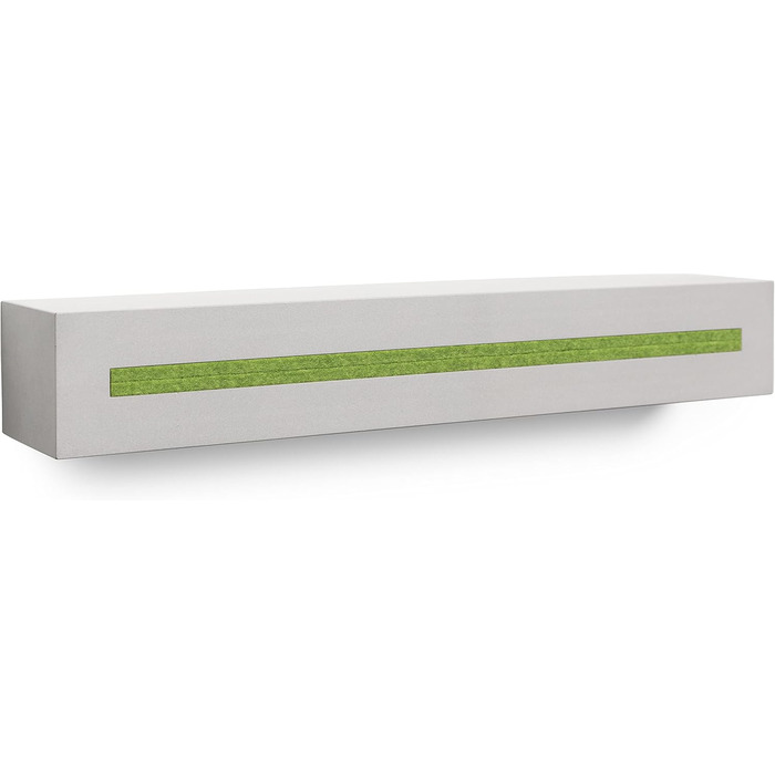 Buchenbusch urban design key board with concrete shelf 'light edition' 33x6x5 cm, key board wall, key storage hallway, (Light Green)