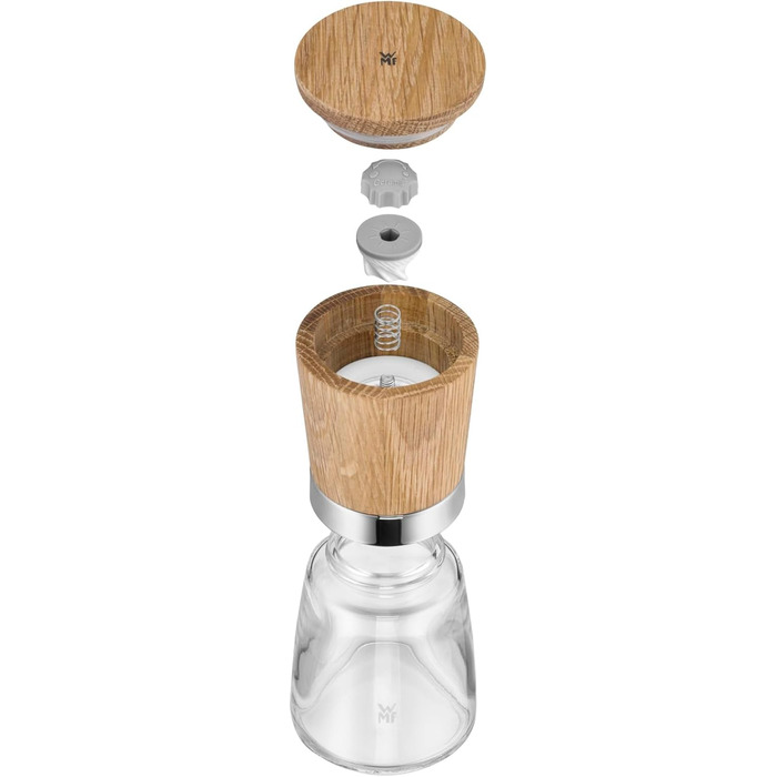 Набір для солі та перцю WMF Ceramill Nature (2 шт.), дерев'яна, без наповнювача, для солі, перцю, чилі, керамічний жорно, млин для спецій