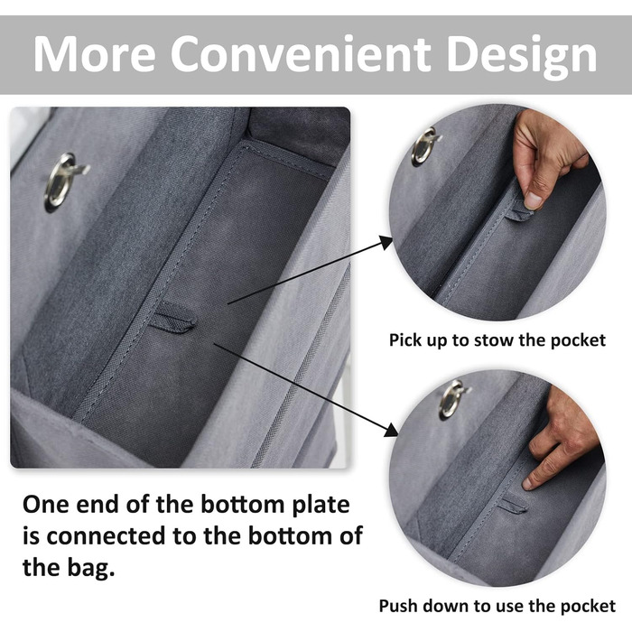 Органайзер для дверей Youdenova з 4 кишенями та 2 гачками, підвісний органайзер для ванної, спальні, дитячої кімнати (сірий)