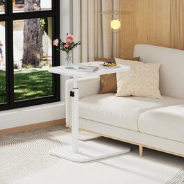 Зручний столик для ноутбука в ліжко - Lapdesk, складний, регульований, портативний, білий (40 x 30 x 80 см)