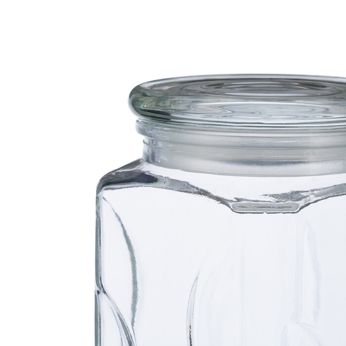 Relaxdays Set of 6 Storage Jars with Lids, 750 ml