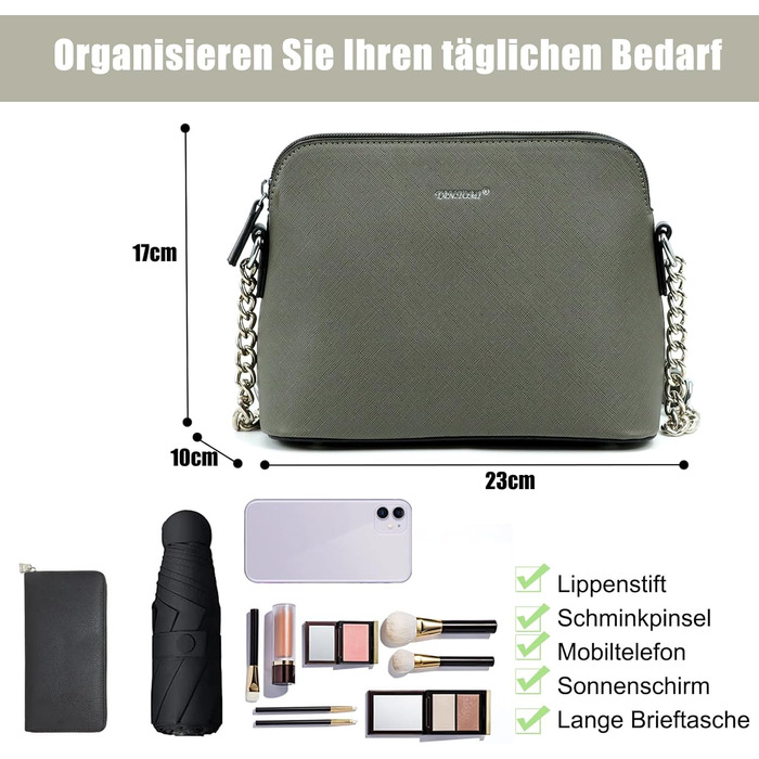 Сумка жіноча TANTOMI через плече: елегантна клатч на ланцюжку сірого кольору для вечірки