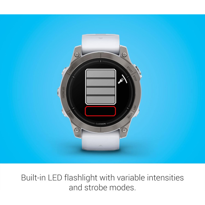 Розумний годинник Garmin epix Pro (Gen 2) Sapphire Edition 51 мм: високопродуктивний, з ліхтариком та технологіями для тренувань