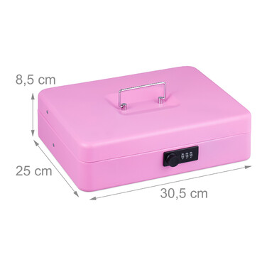 Relaxdays Cash Box Комбінація номерів Євро
