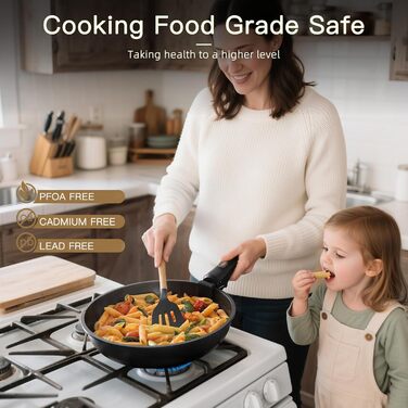 Набір посуду Astercook 21 предмет: каструлі та сковорідки з антипригарним покриттям, керамічний набір, знімні ручки, для дому та кемпінгу, сумісний з індукцією, можна мити в духовці, компактний, стійкий