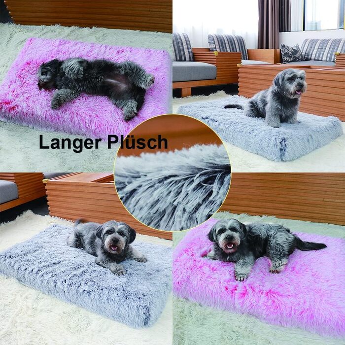 Крісло-ліжко для собак великих та маленьких порід, захист дивану, плюшеве, м'яке, дихаюче, ліжко для котів, зимове, тепле, з підкладкою, миється, знімний чохол, неслизьке, подушка для собак (XL 100x60x10 см, світло-сірий)