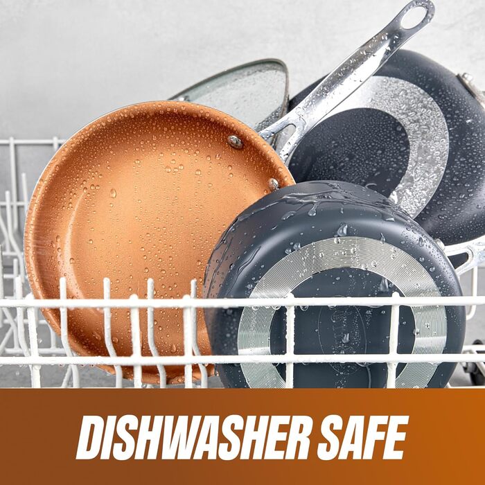 Набір посуду GOTHAM STEEL 12 предметів з антипригарним керамічним покриттям Chef Daniel Green, блакитний, без PFOA