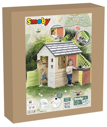 Ігровий будинок Smoby Nature з кухнею та 17 аксесуарами